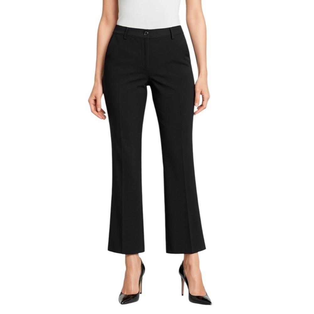 Per Se "NEW" Navy Blue & Black Colorblock High Rise Ankle Cropped Pants Size 4